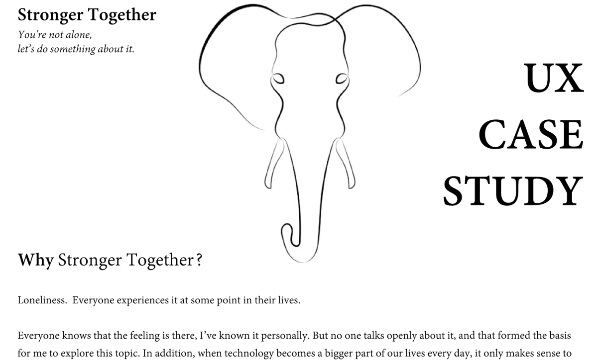 Case introduction: Stronger Together and the problem of loneliness