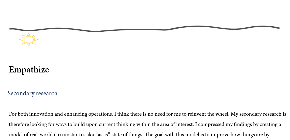Empathize: secondary research introduction