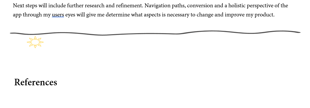 Next steps and references heading